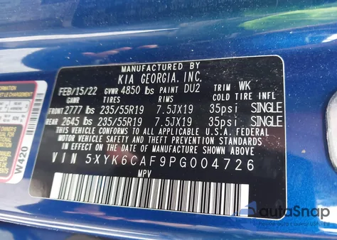 2023 Kia Sportage X-Line from USA, damaged, VIN 5XYK6CAF9PG004726